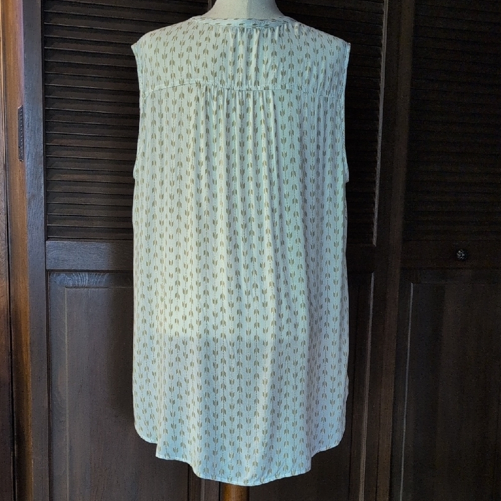 EDDIE BAUER Sunrise Sleeveless Popover Batik Blouse - Picture 6 of 13